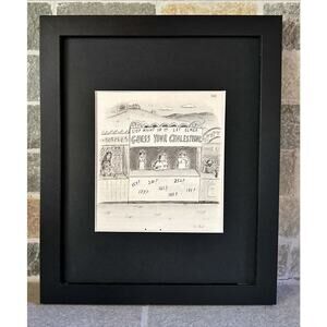 Framed Vintage New Yorker Magazine 8x10 Roz Chast Cartoon Clipping Cholesterol